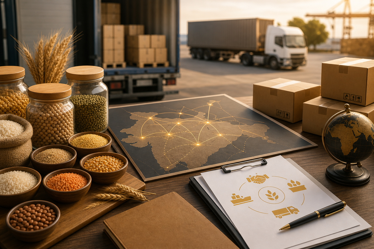Food commodity logistics planning and supply chain coordination